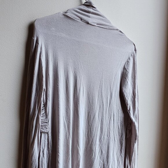 Philosophy Light Gray Open Jersey Cardigan Size Small - Picture 11 of 14